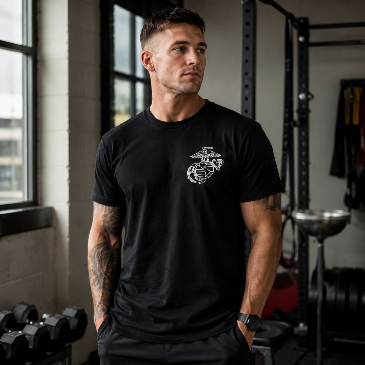 USMC 'When Others Run Away, We Run Toward' T-Shirt