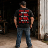 Garage Rules – Don’t Touch My Tools Heavy Cotton Tee