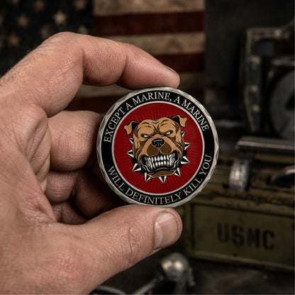 USMC What Doesn't Kill You Challenge Coin