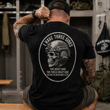 I Have Three Sides Skull T Shirt