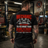 Common Sense & Experience Mechanic Tee – Fix What Theory Can’t Diagnose
