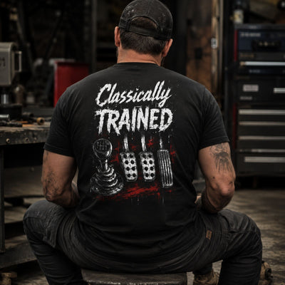 Classically Trained T-Shirt – Manual Transmission Gearhead Tee