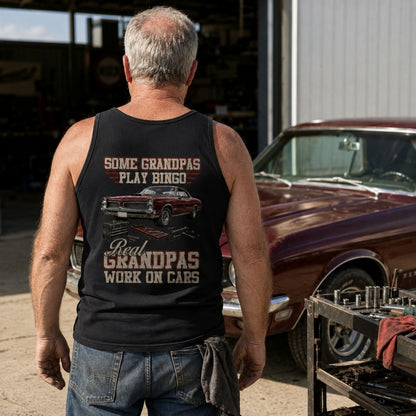 Real Grandpas Work On Cars Tank Top