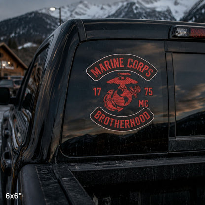 Marine Corps Brotherhood Die-Cut Sticke