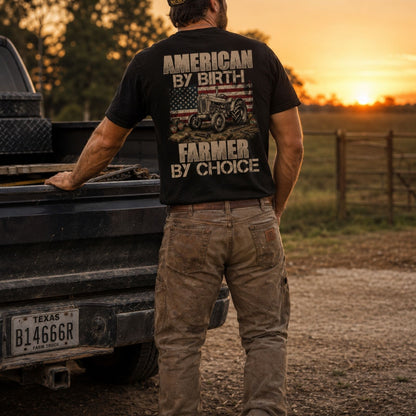 American By Birth Farmer By Choice T-Shirt