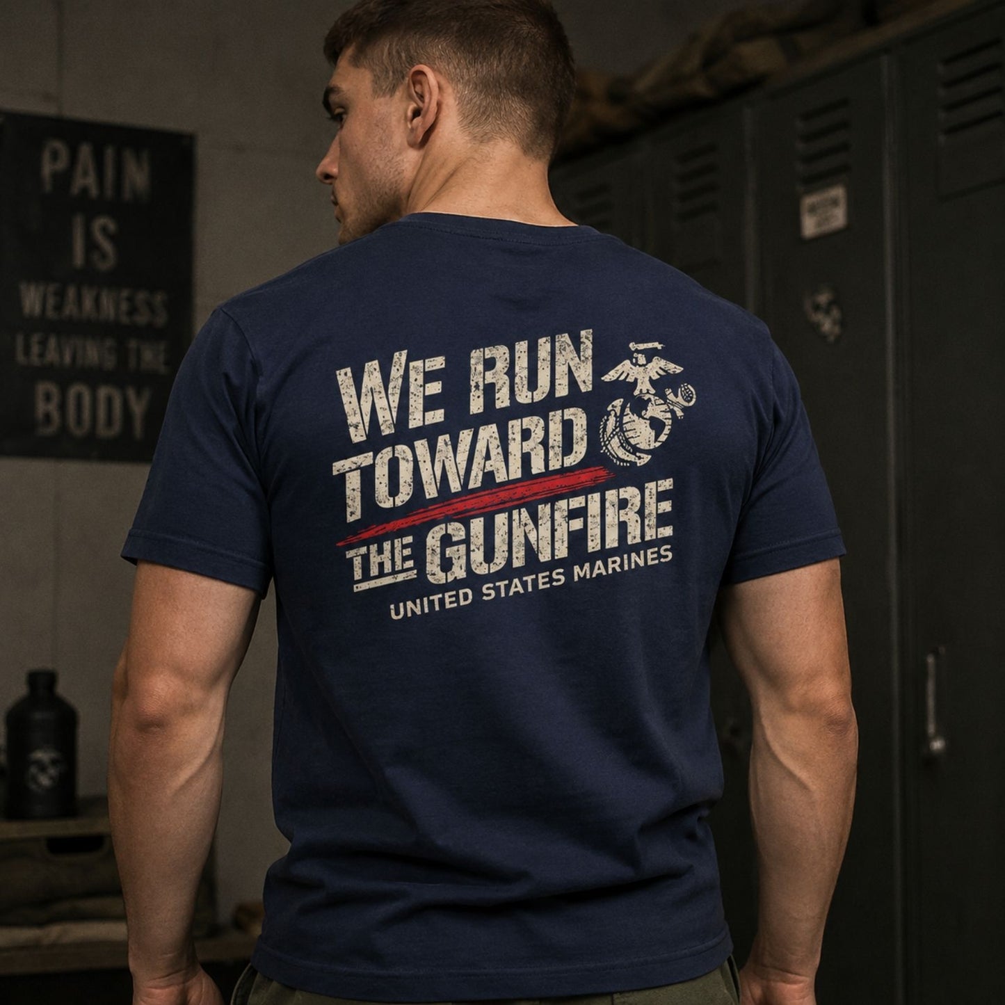 “We Run Toward the Gunfire” T-Shirt