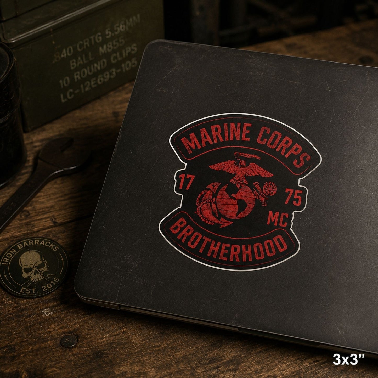 Marine Corps Brotherhood Die-Cut Sticke