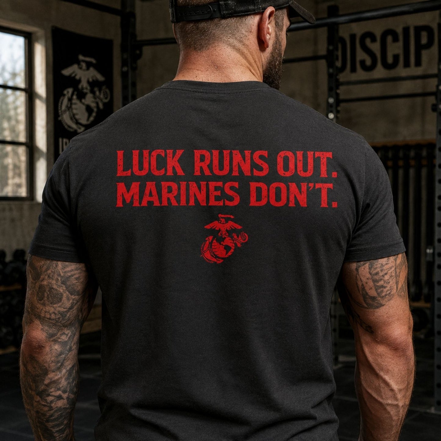 Luck Runs Out. Marines Don’t T-Shirt