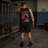 United States Marine Corps Flag Reveal Tank Top