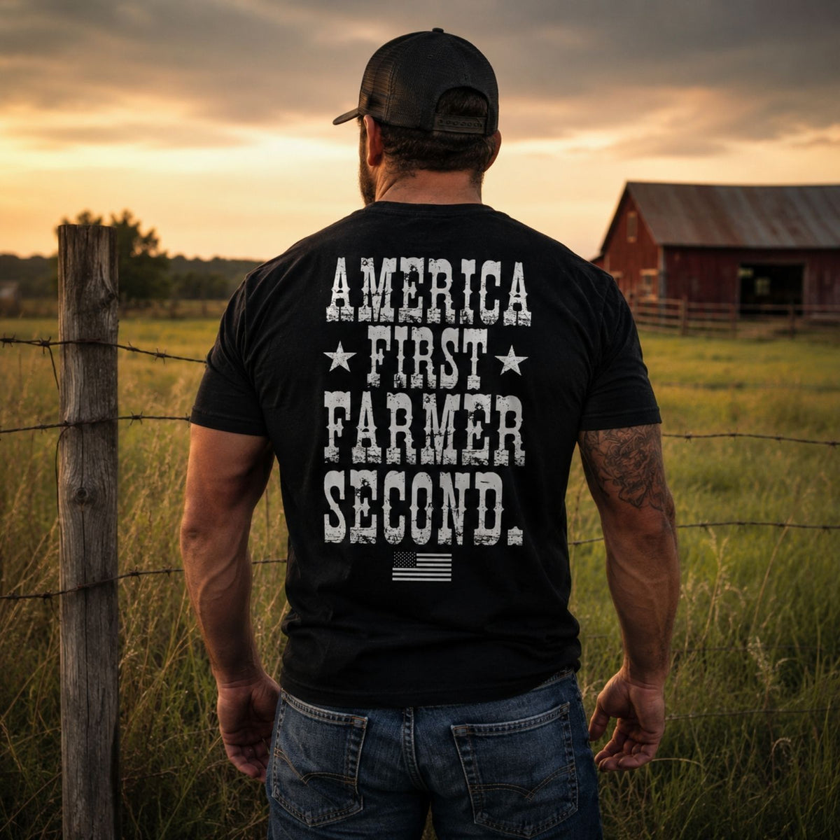 America First Farmer Second T-Shirt