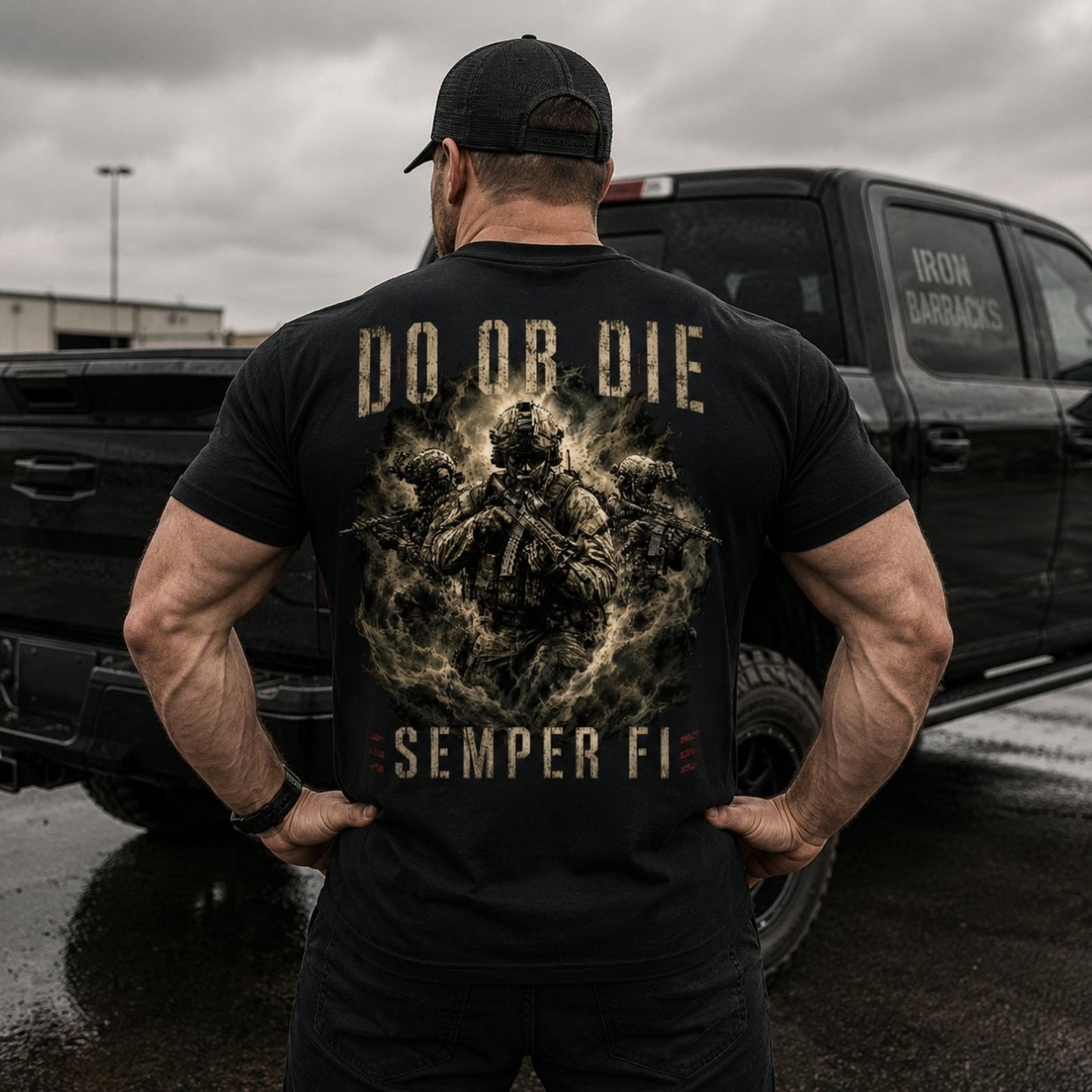 Do Or Die – Semper Fi U.S. Marine Corps Back Print T-Shirt
