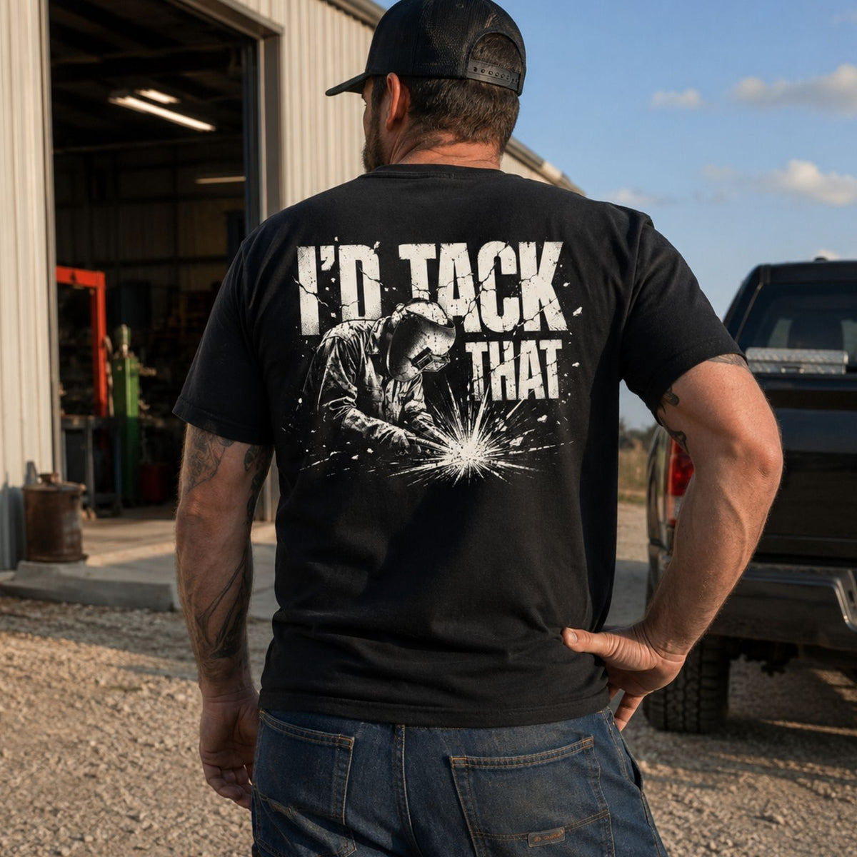 I’d Tack That – Welder Heavy Cotton Tee