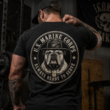 Always Ready To Serve – U.S. Marine Corps Devil Dog T-Shirt
