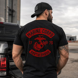 Marine Corps Brotherhood 1775 Distressed Red EGA T-Shirt