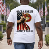 Once a Marine, Always a Marine – Marine Veteran Graphic T-Shirt