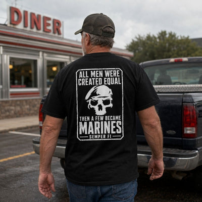 A Few Became Marines – Semper Fi Skull Veteran T-Shirt