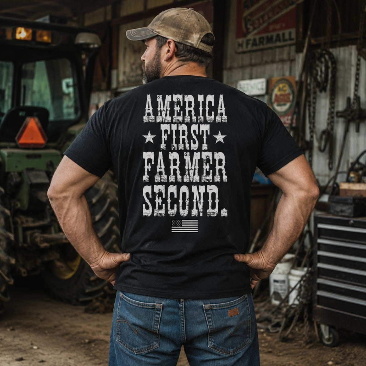 America First Farmer Second T-Shirt