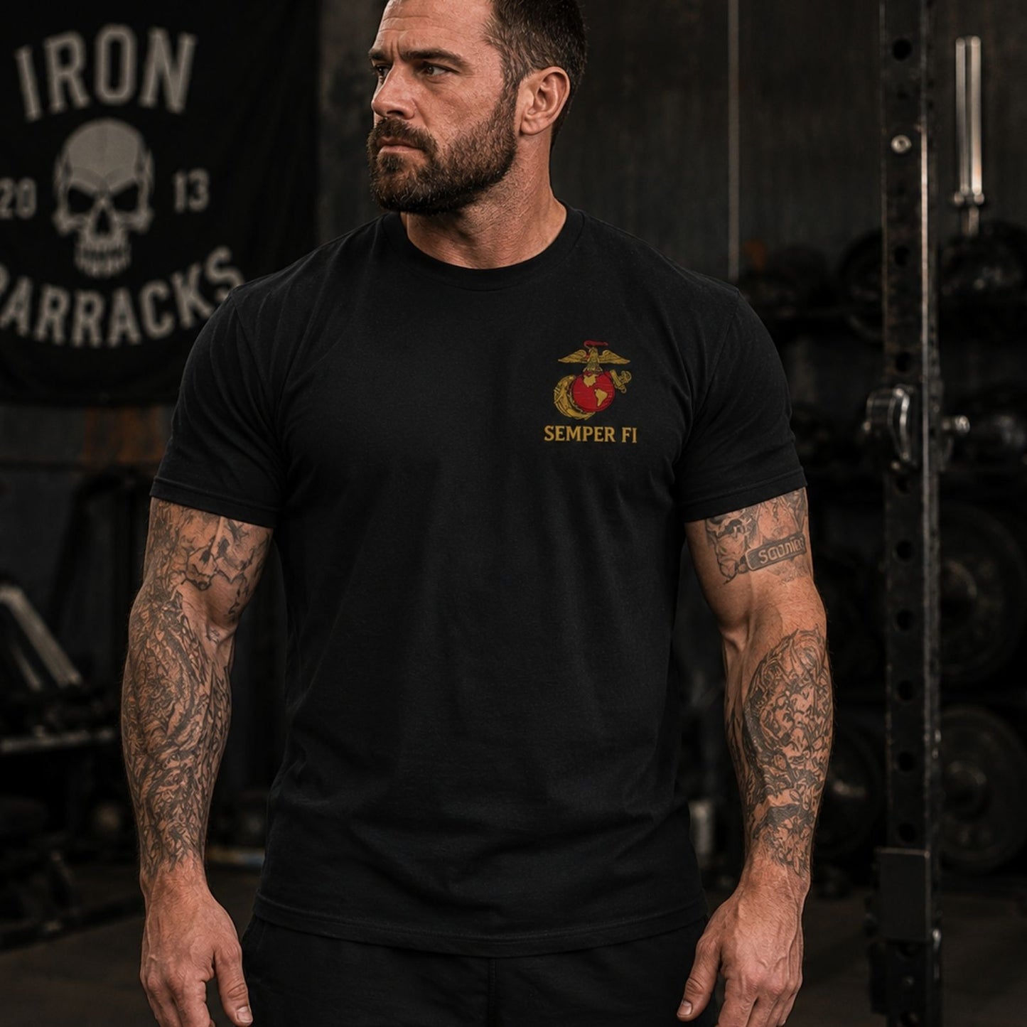 Semper Fi Flag Reveal T - Shirt