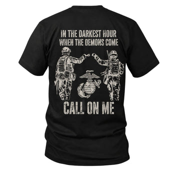 In The Darkest Hour Call On Me Marine T-Shirt