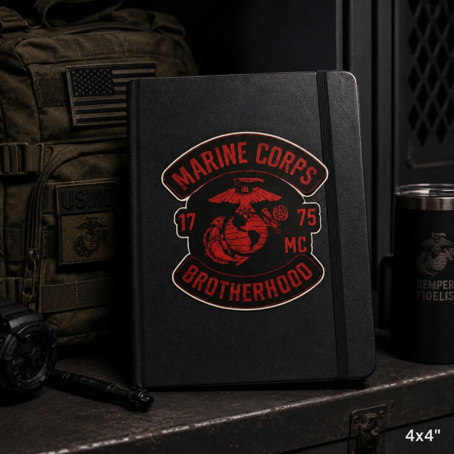 Marine Corps Brotherhood Die-Cut Sticke