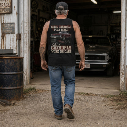 Real Grandpas Work On Cars Tank Top