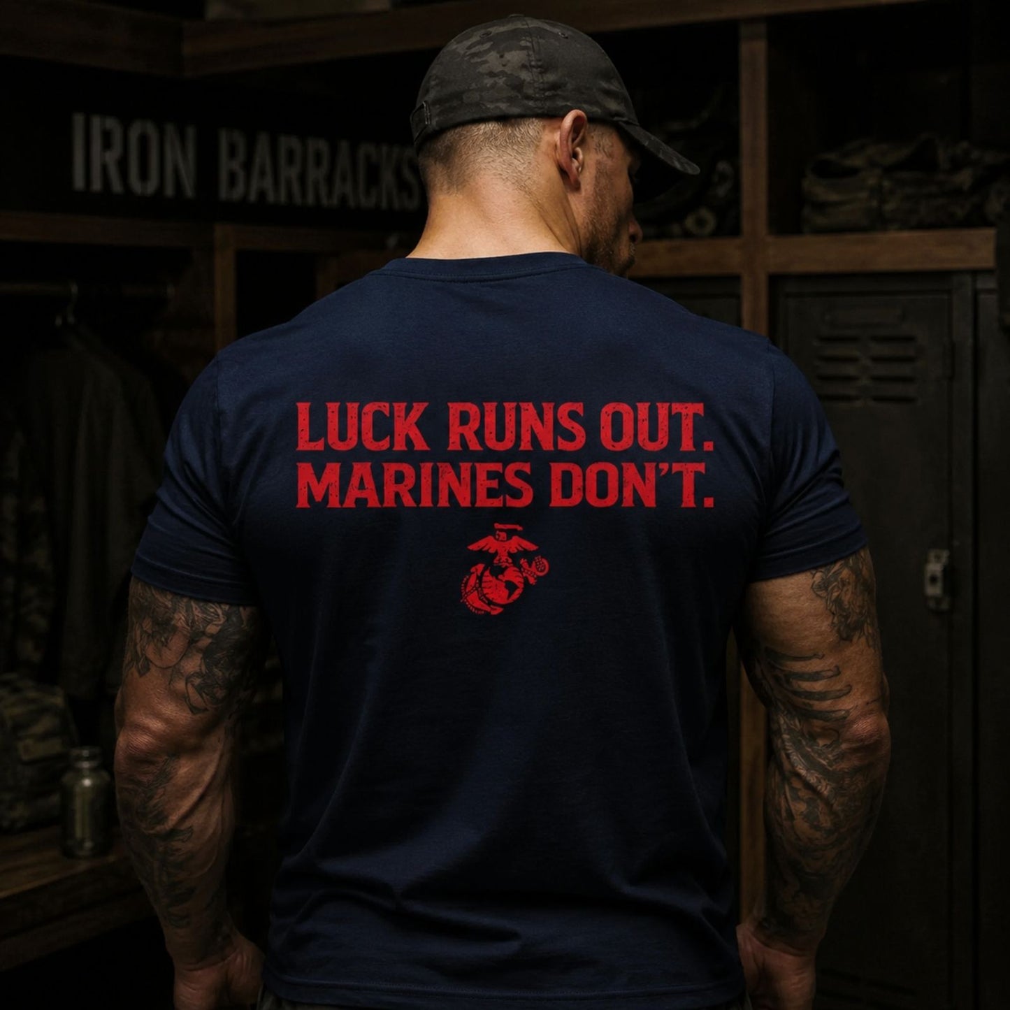 Luck Runs Out. Marines Don’t T-Shirt