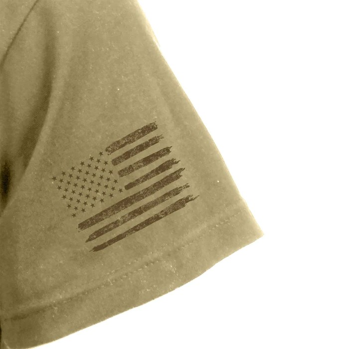 USMC Split Flag Coyote Brown Shirt