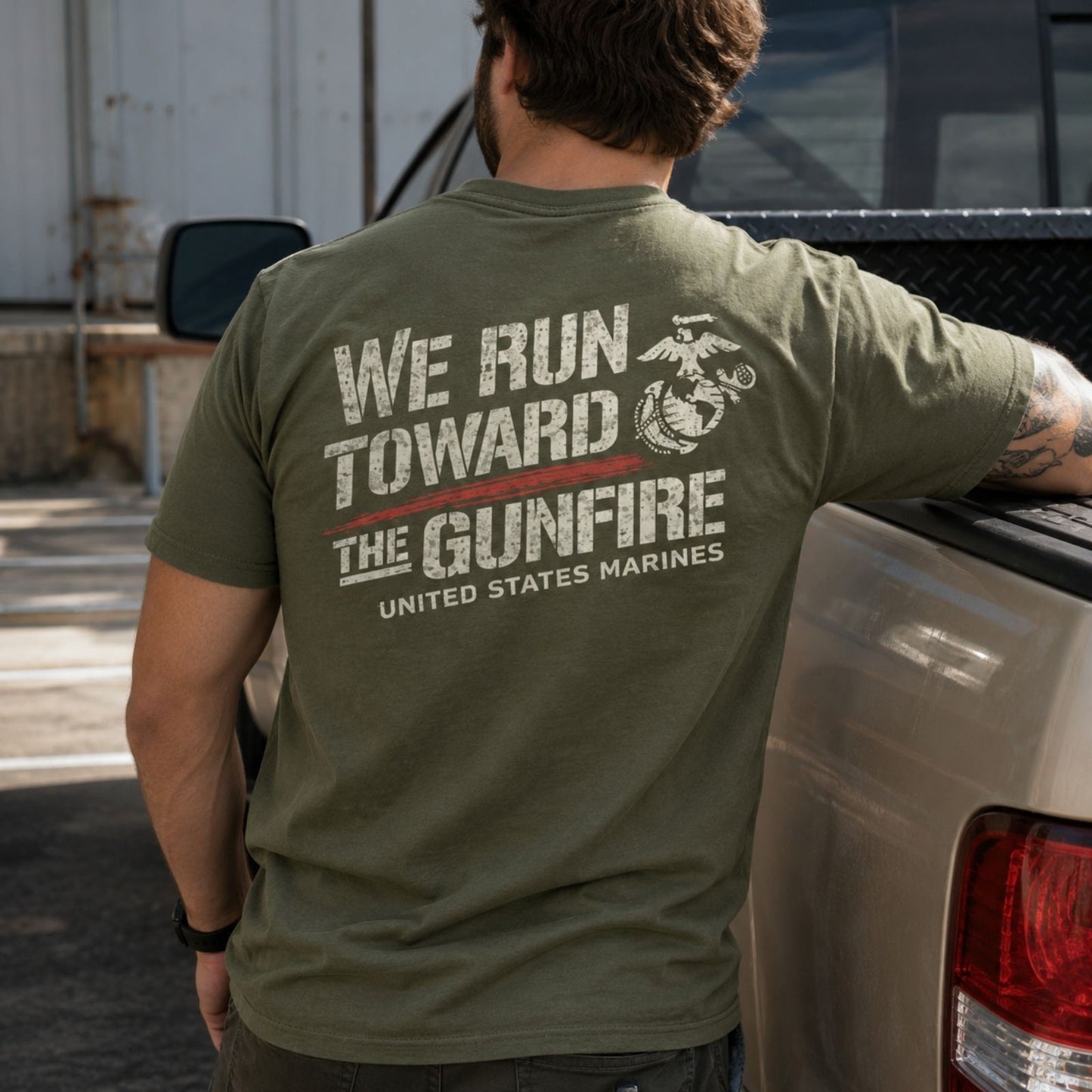 “We Run Toward the Gunfire” T-Shirt