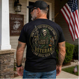 Gray Hair Veteran Skull T-Shirt – I Can Still Kick Ass