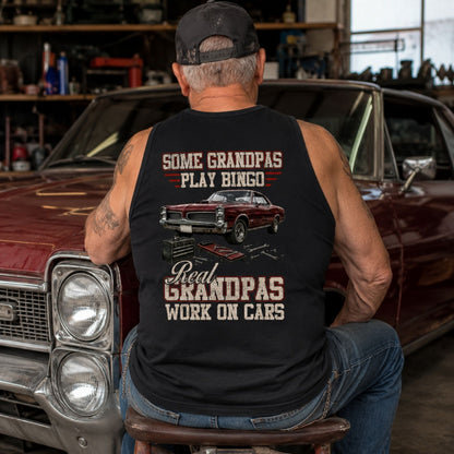 Real Grandpas Work On Cars Tank Top