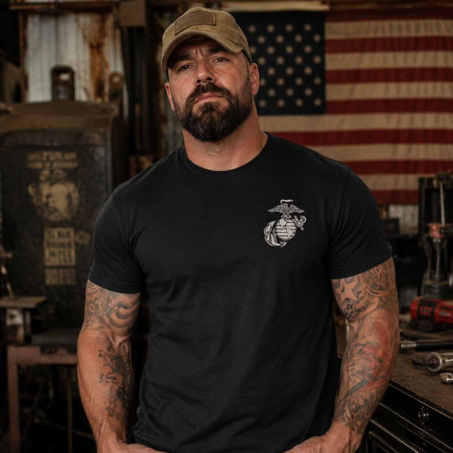 In The Darkest Hour Call On Me Marine T-Shirt
