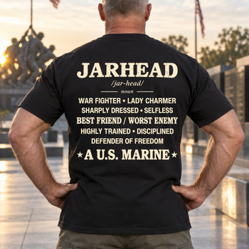 Jarhead Definition Shirt – U.S. Marine Veteran T-Shirt | Best Friend, Worst Enemy