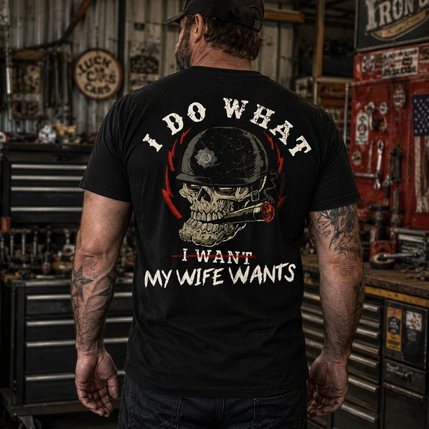 I Do What My Wife's Want Print T Shirt
