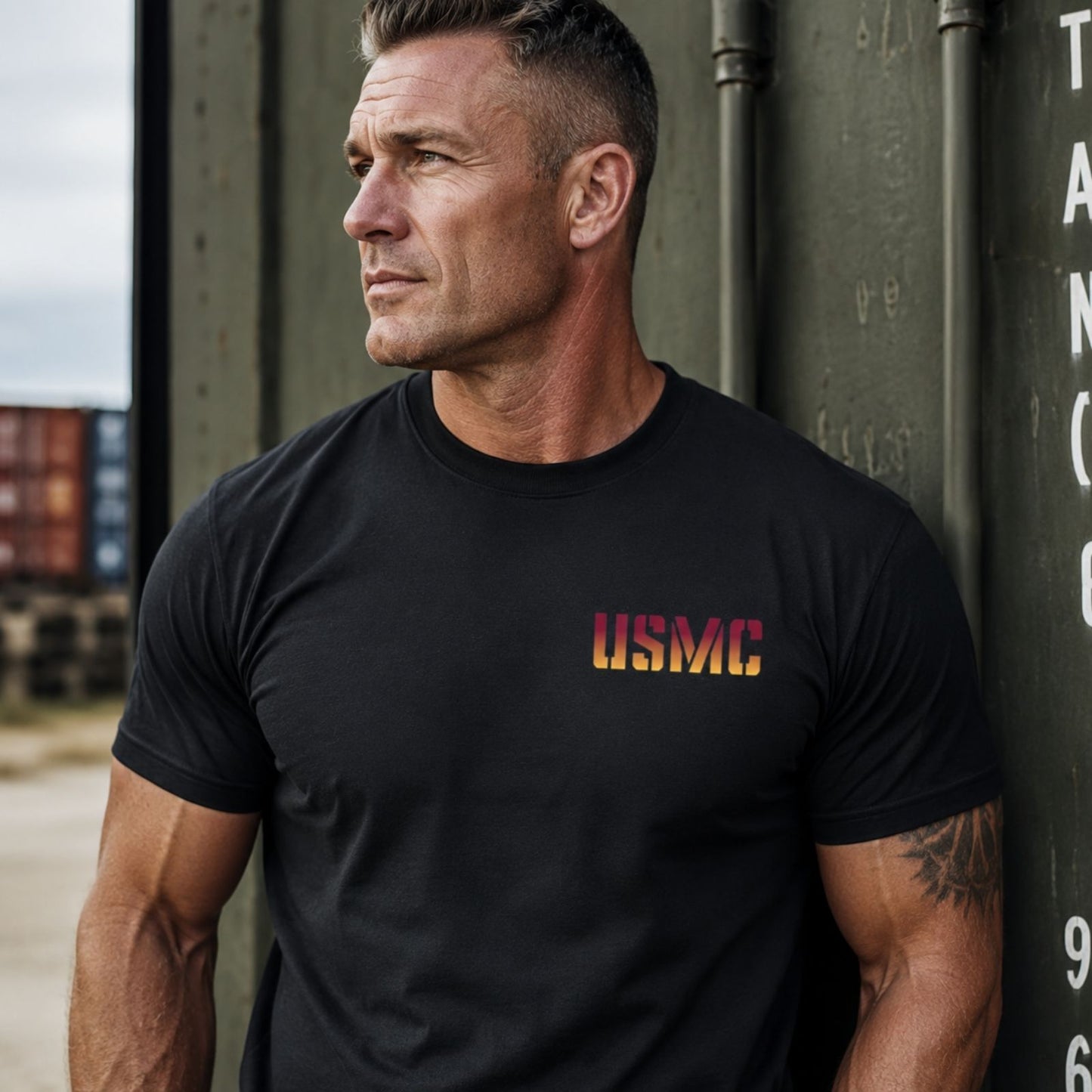 USMC Semper Fidelis Sunset T - Shirt