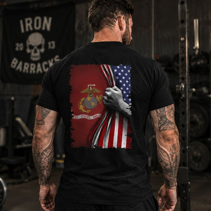 Semper Fi Flag Reveal T - Shirt