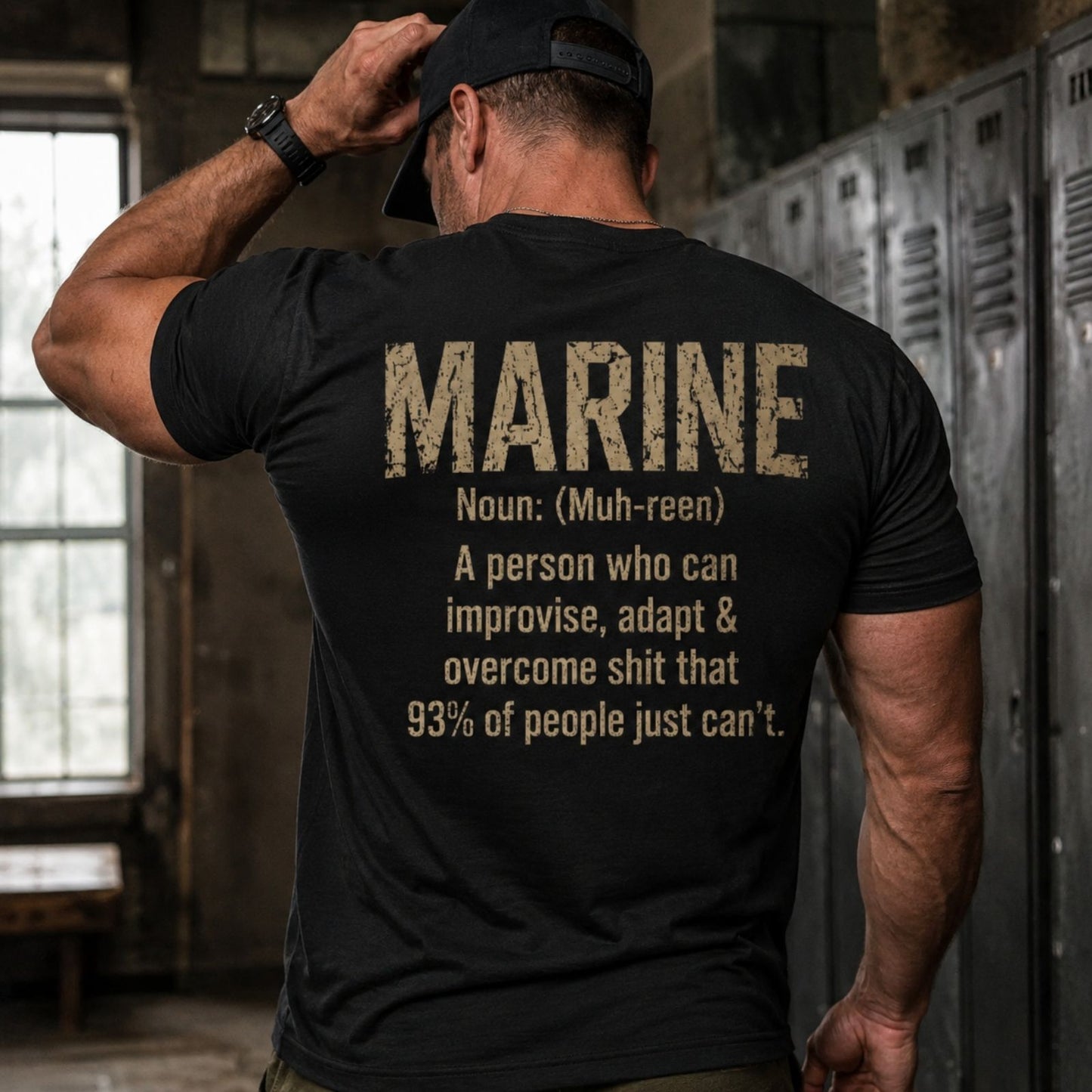 Marine Definition T Shirt – Improvise, Adapt & Overcome