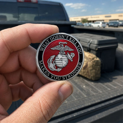 USMC What Doesn't Kill You Challenge Coin