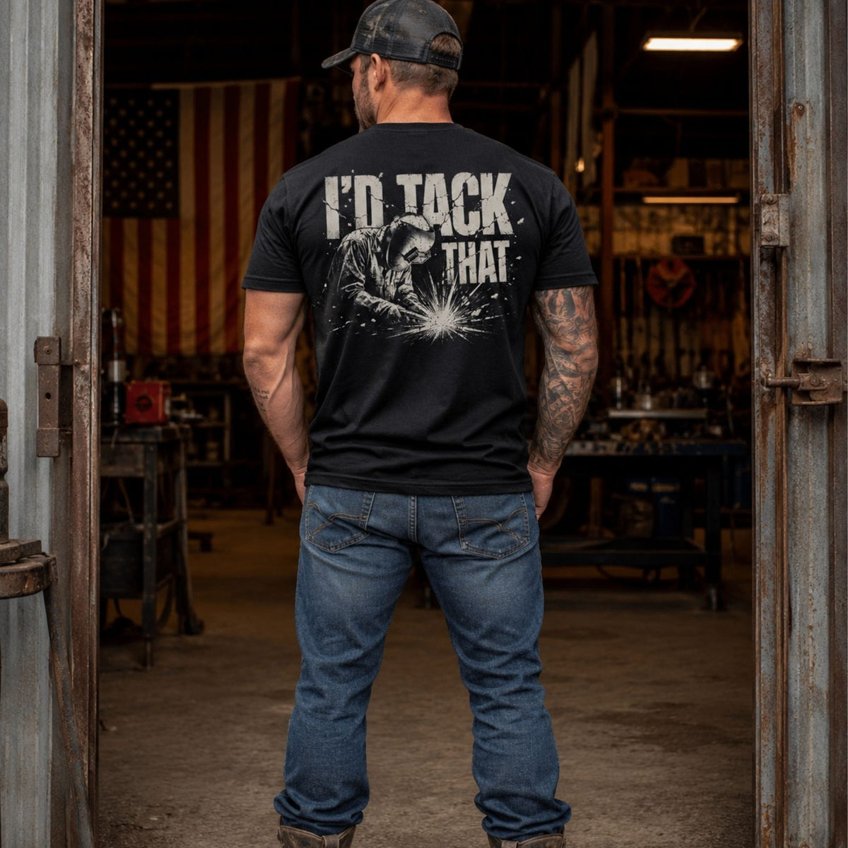 I’d Tack That – Welder Heavy Cotton Tee