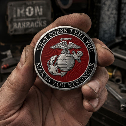 USMC What Doesn't Kill You Challenge Coin