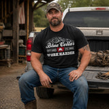 Blue Collar Dirty Hands Still Broke Work Harder T-Shirt