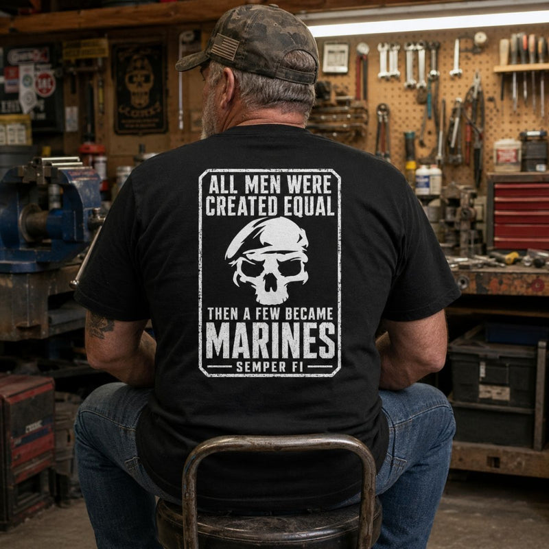 A Few Became Marines – Semper Fi Skull Veteran T-Shirt