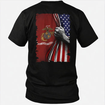 Semper Fi Flag Reveal T - Shirt