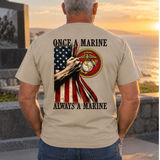 Once a Marine, Always a Marine – Marine Veteran Graphic T-Shirt