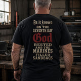 God Rested, Marines Filled Sandbags T-Shirt