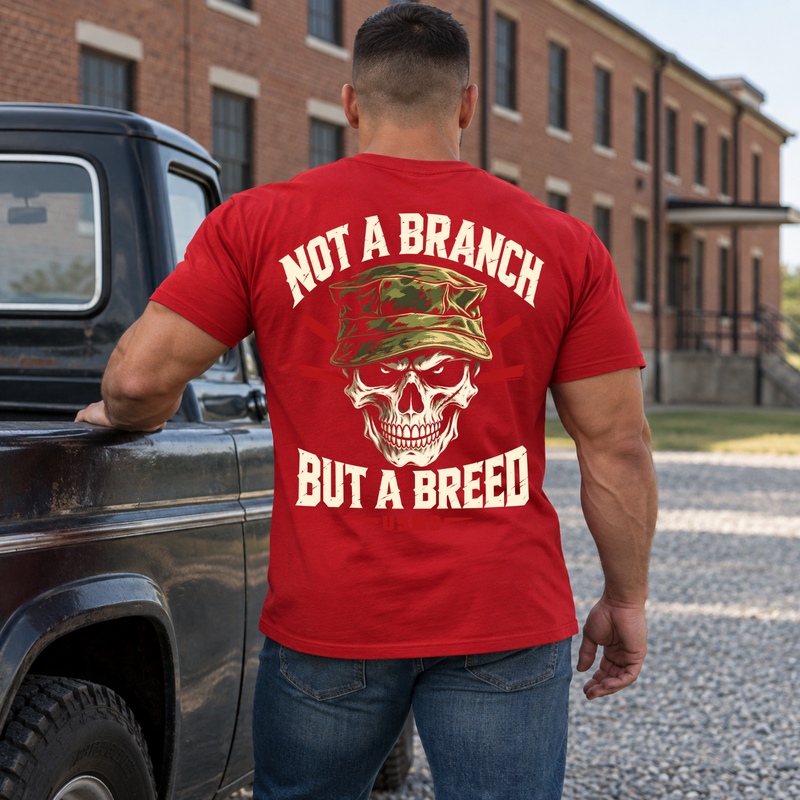 Not a Branch, But a Breed — USMC Skull T-Shirt