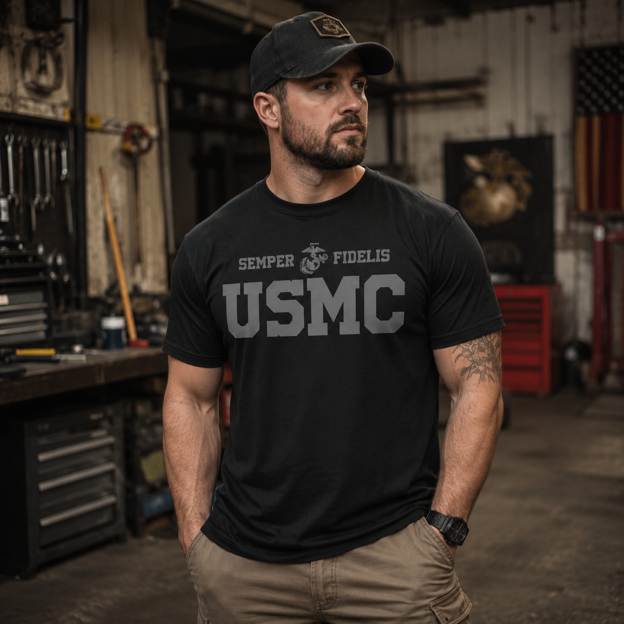 USMC P-T Tactical T-Shirt
