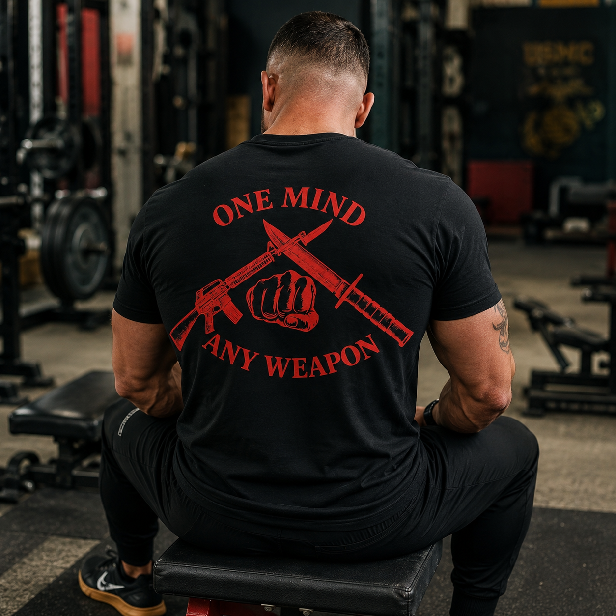 Unisex USMC Fight Club Graphic T-Shirt