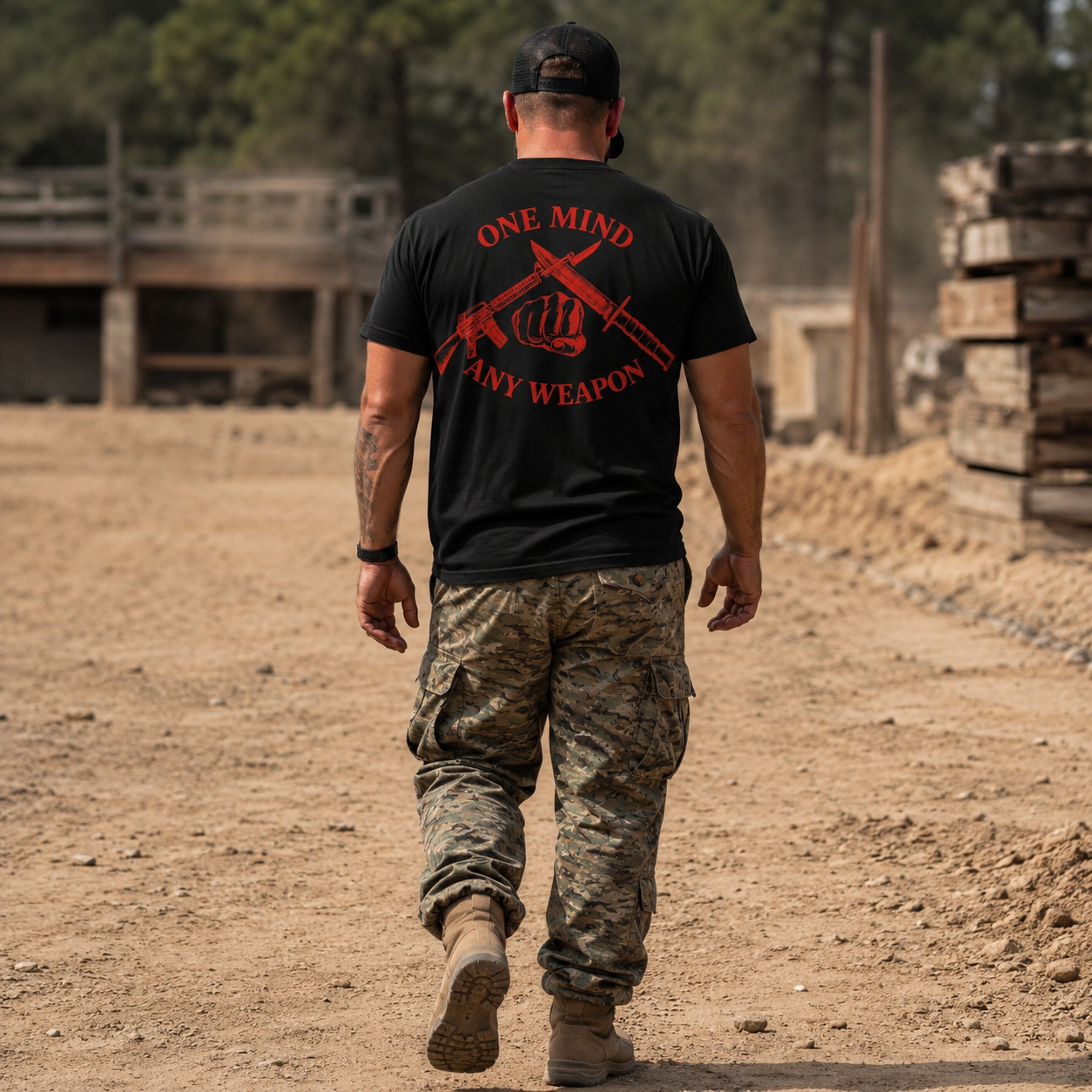 Unisex USMC Fight Club Graphic T-Shirt