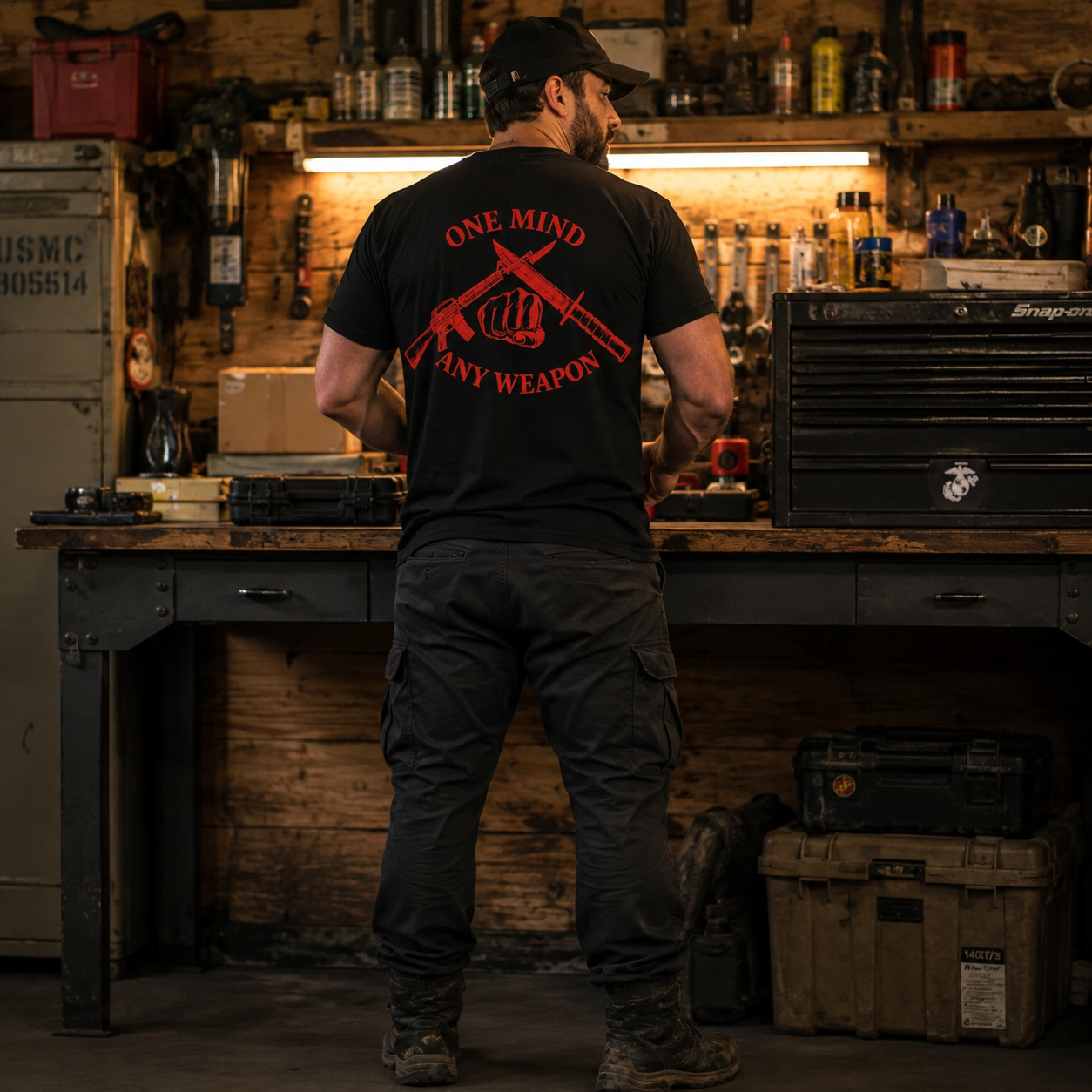 Unisex USMC Fight Club Graphic T-Shirt