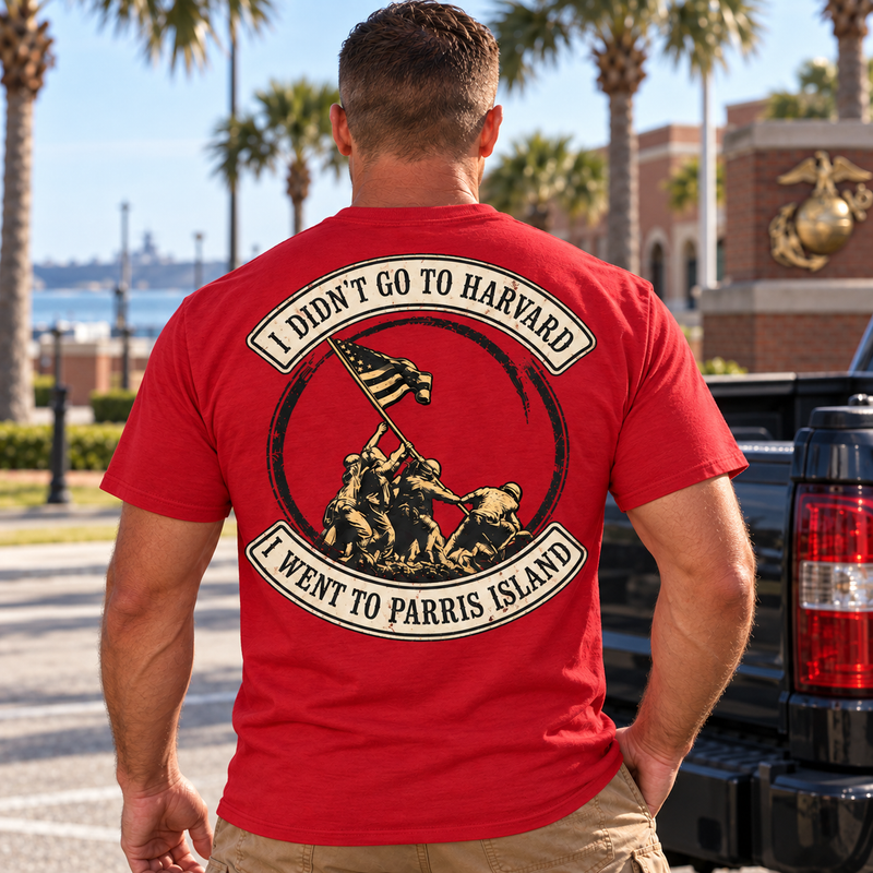 I Went to Parris Island — Personalized Marine Veteran T-Shirt